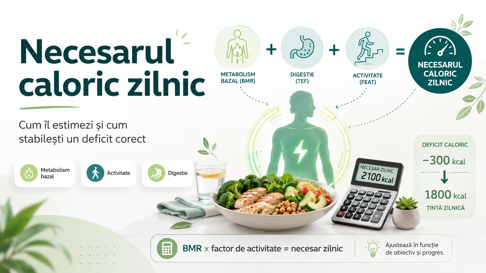 Necesarul caloric zilnic: cum se calculează