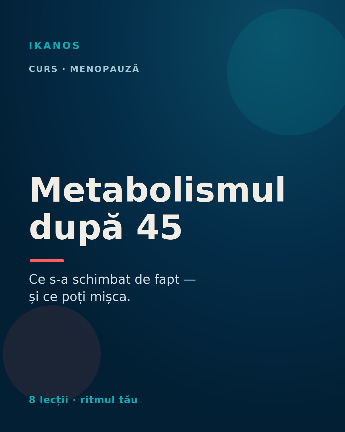 Metabolismul după 45