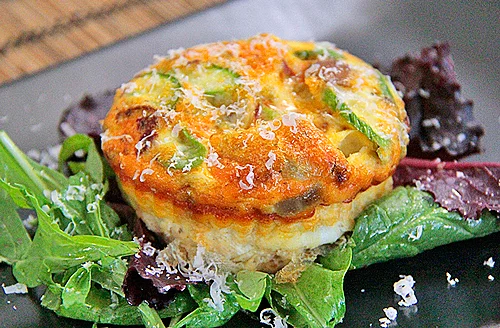 Frittata cu dovlecel verde și chorizo